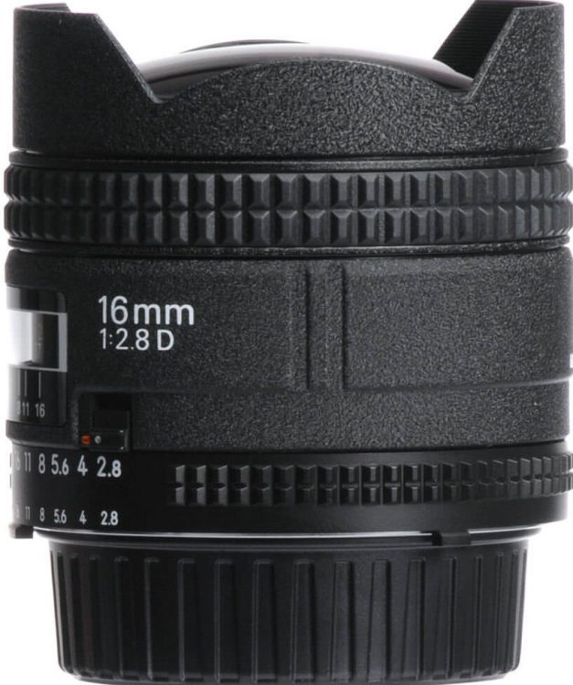 Объектив Nikon 16mm f/2.8D AF Fisheye-Nikkor