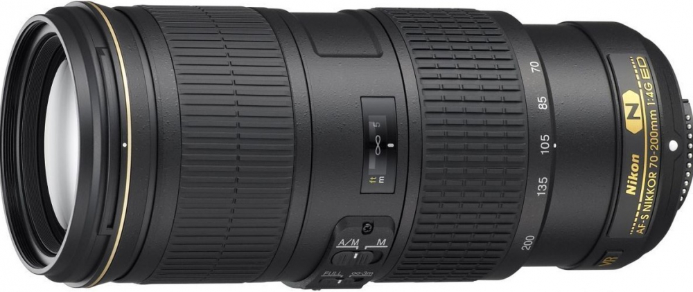 Объектив Nikon 70-200mm f/4G ED VR AF-S Nikkor