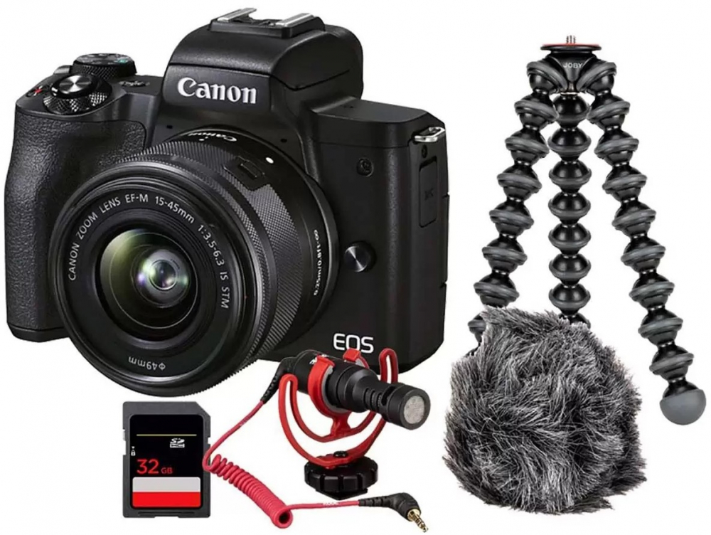 Canon EOS M50 Mark II 15-45 IS STM VLOGGER KIT