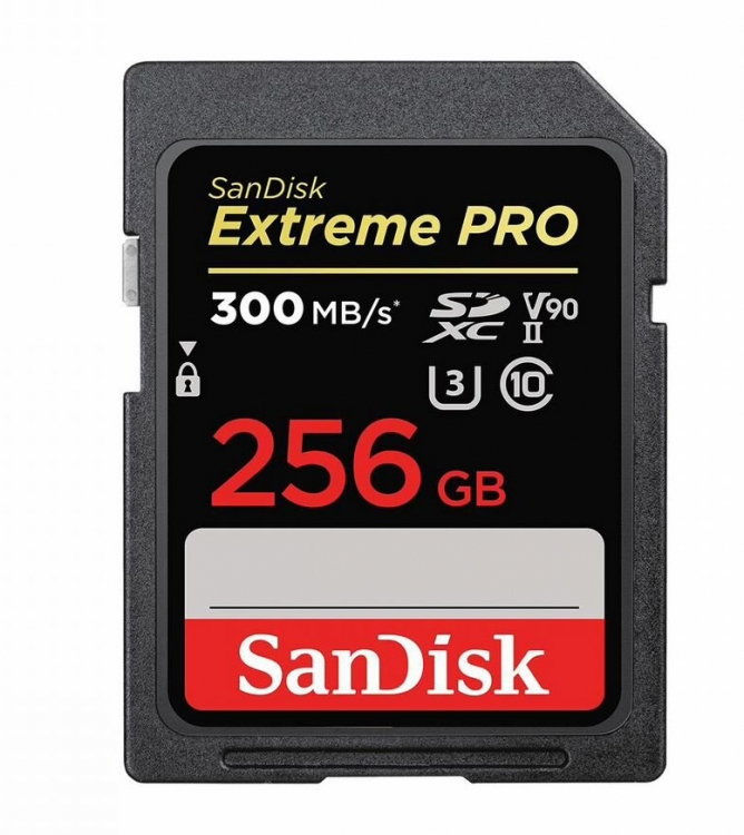 КАРТА ПАМЯТИ SANDISK EXTREME PRO SDXC UHS-II 300MB/S 256GB